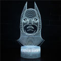 Exclusive for Cross-Border Batman Jack Series 3D Table Lamp LED Lamp Creative Gift Visual Stereo Seven-Color Night Light.