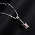 Mini Engine Piston Pendant Stainless Steel Necklace Biker Motorcycle Enthusiast Torque Necklaces Men Punk Rocking Jewelry SN63. 