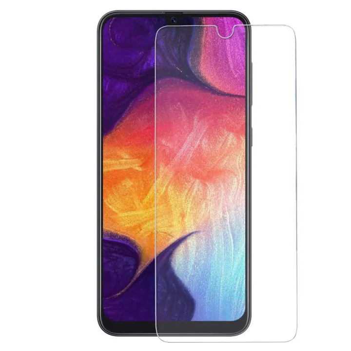 Samsung Galaxy a50 Tempered Glass Screen Protector Slim 9H Hard 2.5D-Transparent
