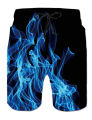 2023 Summer New Men's Beach Shorts Hawaii Casual Sports Shorts Natural 3D Printing Shorts Qrying Is Fast and Breathable. 