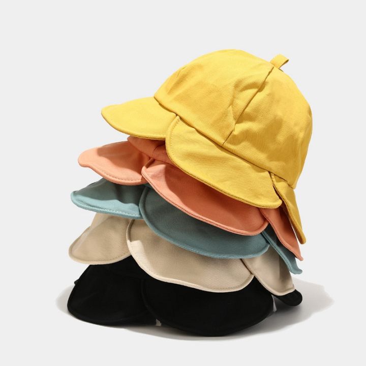 2022 New Summer Flower Shape Bucket Hat for Women Skull Floral Outdoor Foldable Bob Fisherman Hat Girls Gorros Panama Sun Hat