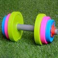 Children's Dumbbell Toy Sensory Training Equipment Children's Weightlifter Kids Toys Barbell Toy Set Dumbbell Toy Set - Multicolor.