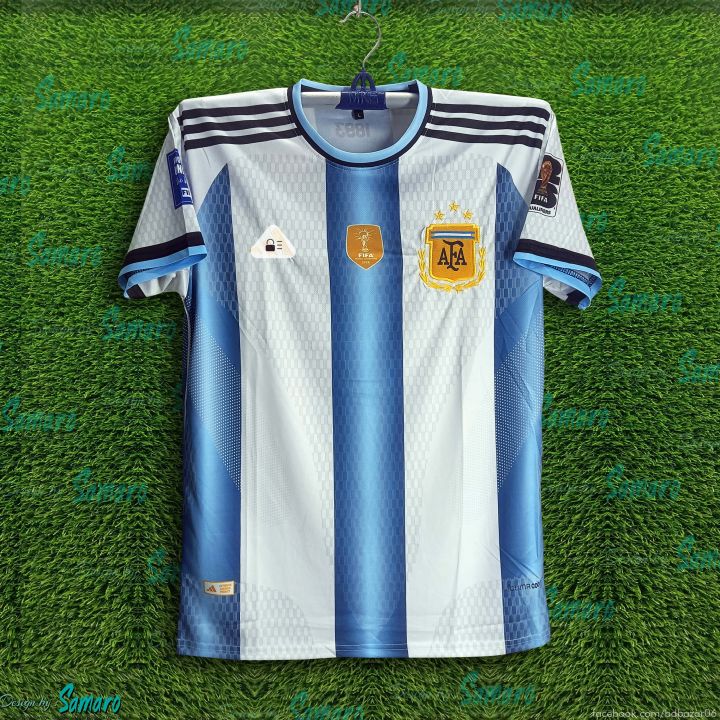 Argentina World Cup Jersey 2026/27 Thai Premium Football Jersey For Men - Half Sleeve World Cup t shirt - Argentina Jersey 2026