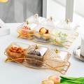 Dried Fruit Tray with Lid Nordic Serving Platter for Wedding Sweet Cookies.