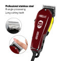 WALUX Professional AC220-240V Hair Clipper 10W Powerful Hair Trimmer Home Man Shaver 2M Cable Hair Cutting Machine 8 Guard Combs. 