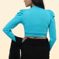 Crop top full sleeve fashionable blouse for women's..