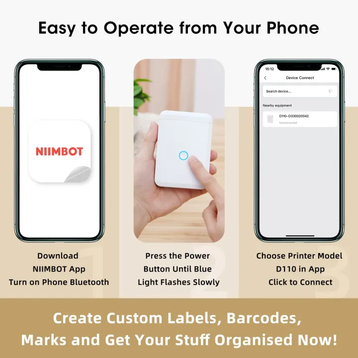 NIIMBOT%20D110%20Thermal%20Label%20Maker%20Smart%20Label%20Printer%20Inkless%20Portable%20And%20Rechargeable%20for%20Household/Kitchen/Stationery%20Life%20Printers%20-%20Image%204