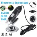 Digital Microscope 1600X 8LED 2MP USB Zoom Digital Microscope Hand Held Biological Endoscope Camera.