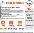 The Genius Mushroom Supplement - Lions Mane, Cordyceps, Reishi - Brain Nootropic for Energy, Focus, Overall Wellness, & Immune Support - 90 Capsules. 
