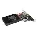 Computer Graphics Card, PCI Express X16 3.0 64bit 2GB DDR3 HD Multimedia Interface Graphics Card Integrated with 2 Bracket for Desktop. 