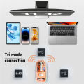 PI notebook with 2.4G open shell mouse, standard wireless mouse transparent rechargeable bluetooth mouse Hz USB 2400D computer gaming wireless mouse.