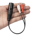 XLR To RCA Y Splitter Cable 3 Pin XLR Male To 2RCA Female Amplifier.