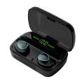 M10 TWS Wireless Earbuds With 2000mAh Power Bank & LED Display (Black). 