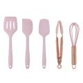 Silicone Spatula Sets Heat-Resistant Non-Stick Spatula 5pcs with Iron Core for Baking. 
