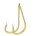 50pcs Non-barb Hook Golden Stingless hook High Carbon Steel Fish Hook Barbed fishhook for earthworm grubs Fishing Accessories. 