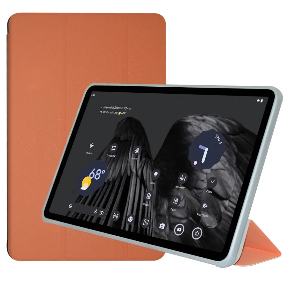 ZZjoOoj Case Voor Teclast T60 Plus (2024, 12 Inch) – Ultra-dun PU-leer En TPU Beschermhoes, Met Vouwstandaard, Mat Transparante Achterkant, Licht En Stevig, Zwart