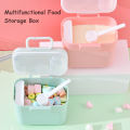 HelloKimi Milk Pow-der Storage Food Containers Portable Milk Pow-der Air Tight Containers with Spoon Milk Feeding Storage Boxes Milk Dispenser Infant Baby Food Storage Containers. 
