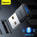 Baseus USB Bluetooth Adapter Dongle Adaptador Bluetooth 5.0 for PC Laptop Wireless Speaker Audio Receiver USB Transmitter. 