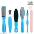 Pedicure Kit Callus Remover Stainless Steel Pedicure Rasp Tools Feet Exfoliating Scrubber 8 Pcs/Set.