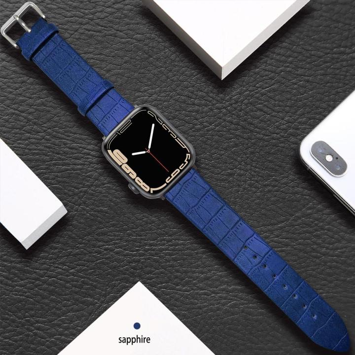Leather strap For Apple watch band 38mm 40mm 41mm 42mm