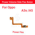 Oppo A3s A5 Power on / off Switch Button Side Volume Up Down Buttons Flex Cable Replacement Parts. 