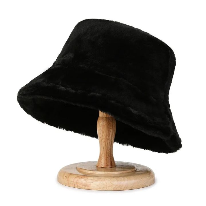 New%20Women%20Warm%20Thick%20Bucket%20Hats%20Cool%20Panama%20Lady%20Autumn%20Winter%20Outdoor%20Solid%20Color%20Fisherman%20Cap%20Hat%20For%20Women%20-%20Image%202