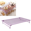 Cooling Net, Good Stability Durable Rust Resistant Baking Rack Non Stick Coating Iron for Dessert Shop. 