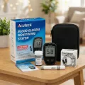 AcuTeck Instants Blood Glucose Monitor digital meter, Diabetes Test Machine,Best Glucometer In Bangladesh, Blood Sugar Check With Free 10 Strips, 10 Lancets, 1 Pen, 1 Bag & 1 Battery.