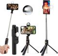 XT02 Selfie Stick Wired Remote Shutter Monopod Bluetooth Extendable Handheld Stabilizer Stand Tripod. 