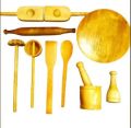 Lemon Guser Ruti Maker Orong Dal gutne Khunti Long spoon Dista Made By wood Combo Pack. 