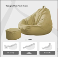 Without bean (Cover + Footrest ) Premium Quality Best Selling Comfortable Soft Modern Design Waterproof Faux Leather Sofa for Living Room Bedroom Balcony Furniture.