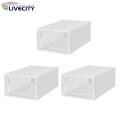 Stackable Shoe Box Stackable Shoe Storage Box Set of 3 Transparent Ventilated Large Capacity Organizer for High Heels Sneakers Buyers' Choice. 