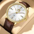 One piece dropshipping source: Lang Suo brand watches, fashion, business, sports, diamonds, men's waterproof, fully automatic, non-mechanical.