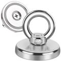 D42 N35 Magnetic Hook Ring 82lbs Heavy Duty Lifting Magnet with Coating.