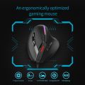 ZELOTES T-50 Wired Vertical RGB Gaming Mouse Optical Mouse 9Buttons 12800 DPI Adjustable for PC Computer Laptop Desktop Notebook.