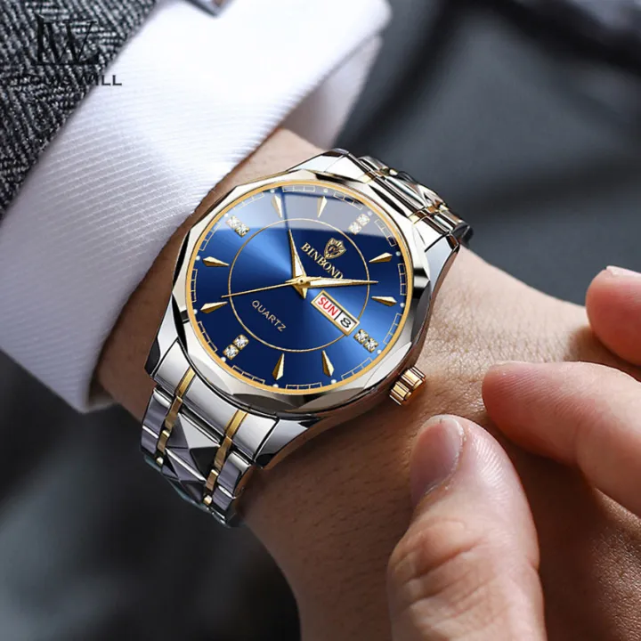 LouisWill%20Men's%20Fashion%20Watch%20Quartz%20Watches%20Double%20Calendar%20Watch%20Diamond%20Inlaid%2030M%20Waterproof%20Watch%20Luminous%20Quartz%20Watch%20Steel%20Band%20Watch%20Luminous%20Pointer%20Wrist%20Watches%20for%20Men%20-%20Image%2010