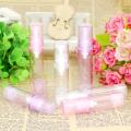 Airless pump bottle Transparent Refillable Empty Plastic bottle Portable Pump Vacuum pressure bottle for Travel Skincare Cosmetic packaging Personal care Beauty enthusiasts.