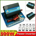 Power Inverter 500W Car Power Solar Power Inverter Convert 12V To AC 220V Modified Sine Wave Voltage.