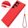 For Samsung Galaxy S24 Ultra 5G Color Liquid Silicone Phone Case. 