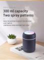 Portable 300ml Humidifier USB Ultrasonic Dazzle Cup Aroma Diffuser Cool Mist Maker Air Humidifier Purifier with Romantic Light. 
