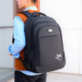 New backpack fashion men's large capacity computer bag, travel backpack, casual and simple junior high school and high school students, college student school bag. 