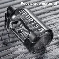 2.7L Accurate Calibration Water Bottle for Hiking Fitness Camping Men Women Outdoor Large Leak-proof Gym Training Bottle.