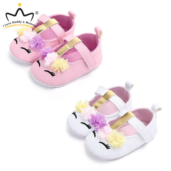 Cute Lace Flower Baby Shoes Princess Baby Girl Shoes PU Leather