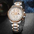 NAVI forCE NF9089 Stainless Steel Watch for Men - Silver.