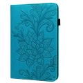 【FUPANG】For Samsung Galaxy Tab 9.7 T810/T815 lace flower embossing pattern horizontal flip case with y card slots y wallet y photo frame.