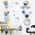 Creative Cartoon Astronaut Wall Stickers For Kids Rooms Baby Boy Bedroom Wall Decoration Home Decor Self-adhesive Vinyl Stricker. 