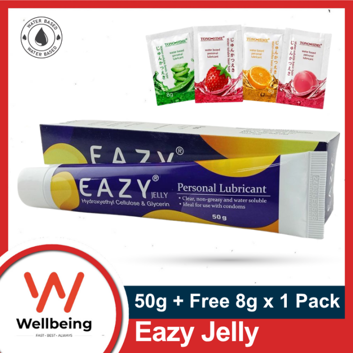 Eazy Jelly Personal Lubricant 50gm + Tono Lube 8g Sachets Free