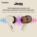 Jeep EW133 TWS Earphones Bluetooth 5.4 Noise Reduction Gaming Low Latency Earbuds HD Call With Mic Sports Headphones.