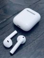 i12 TWS Bluetooth 5.0 Earbuds, True Wireless Bluetooth Earphones headset Auto Connection, Touch Control & Wireless charging Headset with Charging Case & Cable. 