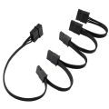 4Pin IDE 1 to 5 SATA 15Pin Hard Drive Power Supply Splitter Cable for DIY Hard Disk PC Sever 18AWG Power.